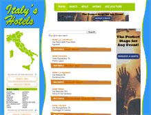 Tablet Screenshot of italyshotels.net